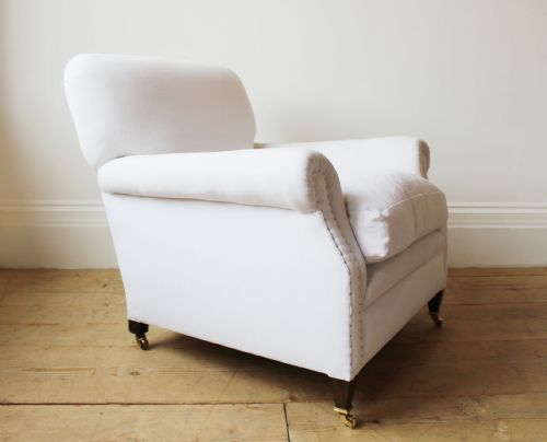 PAIR OF EDWARDIAN ARMCHAIRS - ADDITIONAL PHOTO 1