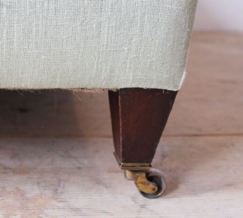 PAIR OF HOWARD STYLE EDWARDIAN ARMCHAIRS - ADDITIONAL PHOTO 5