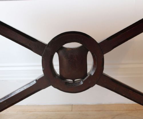 19TH CENTURY X FRAME TABLE - ADDITIONAL PHOTO 2