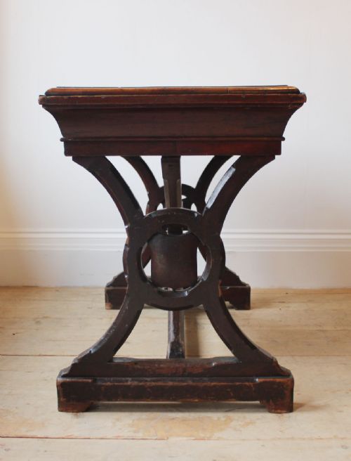 19TH CENTURY X FRAME TABLE - ADDITIONAL PHOTO 4