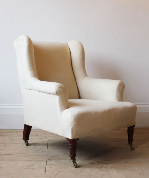 PAIR OF WINGBACK ARMCHAIRS - ADDITIONAL PHOTO 4