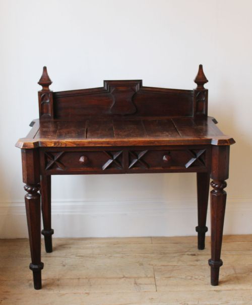 19TH CENTURY GOTHIC HALL TABLE - ADDITIONAL PHOTO 1