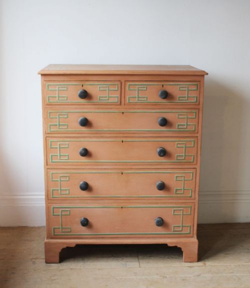 19TH CENTURY PAINTED CHEST - ADDITIONAL PHOTO 1