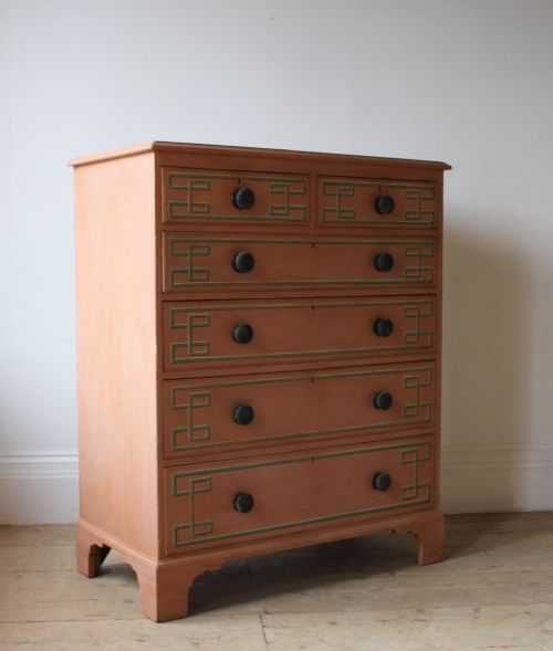 19TH CENTURY PAINTED CHEST - ADDITIONAL PHOTO 3