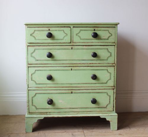 19th century pine chest - CATEGORY: ANTIQUE CHEST OF DRAWERS - DATED 19TH CENTURY
