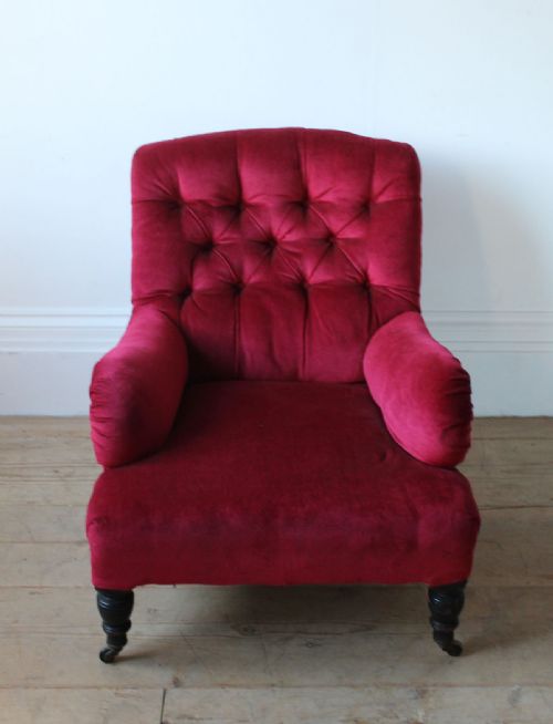 19TH CENTURY HOWARD STYLE BRIDGEWATER ARMCHAIR - ADDITIONAL PHOTO 1