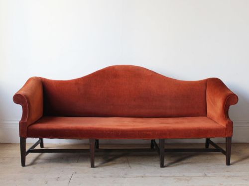 20th century camel back sofa - CATEGORY: ANTIQUE SOFAS - DATED 1900