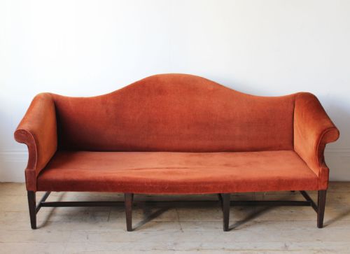 20TH CENTURY CAMEL BACK SOFA - ADDITIONAL PHOTO 1