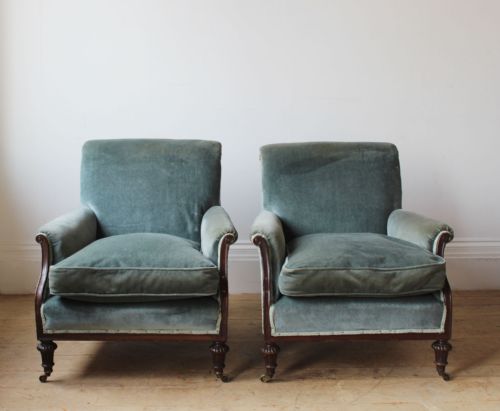 pair of edwardian armchairs - CATEGORY: ANTIQUE CHAIRS - DATED EDWARDIAN