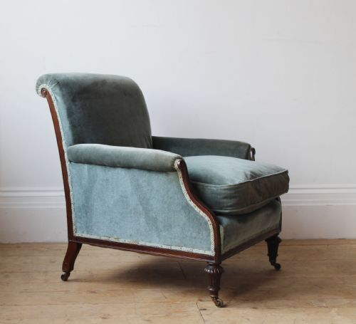 PAIR OF EDWARDIAN ARMCHAIRS - ADDITIONAL PHOTO 4