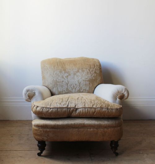 large howard style club armchair - CATEGORY: ANTIQUE CHAIRS - DATED 19TH CENTURY