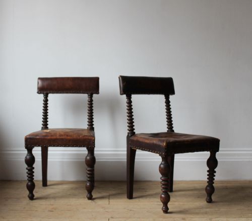 PAIR OF 19TH CENTURY SIDE CHAIRS - ADDITIONAL PHOTO 2
