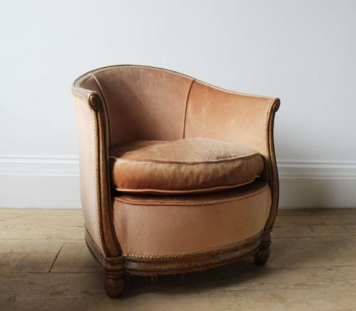 PAIR OF 1930S TUB CHAIRS - ADDITIONAL PHOTO 3