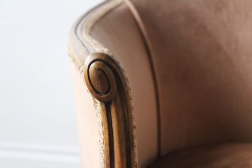 PAIR OF 1930S TUB CHAIRS - ADDITIONAL PHOTO 4