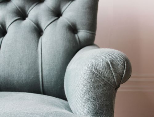 19TH CENTURY BUTTON BACK ARMCHAIR - ADDITIONAL PHOTO 4