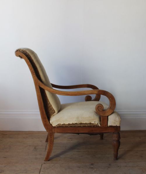 PAIR OF FRENCH EMPIRE STYLE ARMCHAIRS - ADDITIONAL PHOTO 3