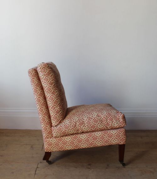 PAIR OF HOWARD AND SONS SLIPPER CHAIRS - ADDITIONAL PHOTO 2