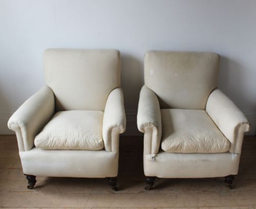 PAIR OF VICTORIAN ARMCHAIRS - ADDITIONAL PHOTO 1
