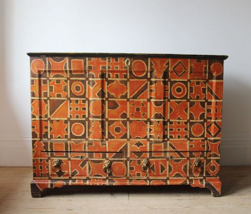 19th century mule chest - CATEGORY: ANTIQUE CHESTS - DATED 19TH CENTURY