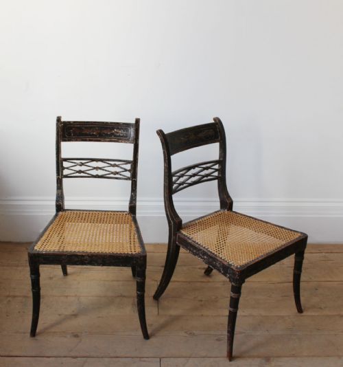 PAIR OF REGENCY SIDE CHAIRS - ADDITIONAL PHOTO 1