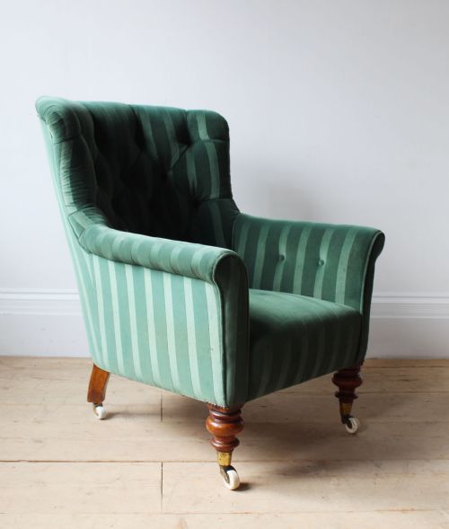 PAIR OF BARREL BACK ARMCHAIRS - ADDITIONAL PHOTO 3
