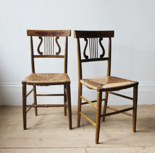 PAIR OF 19TH CENTURY CHAIRS - ADDITIONAL PHOTO 1