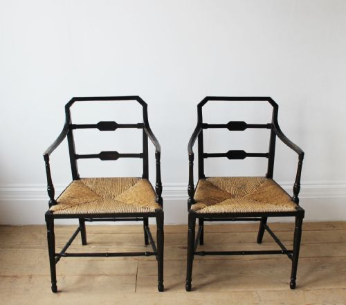PAIR OF EARLY 19TH CENTURY SIDE CHAIRS - ADDITIONAL PHOTO 1