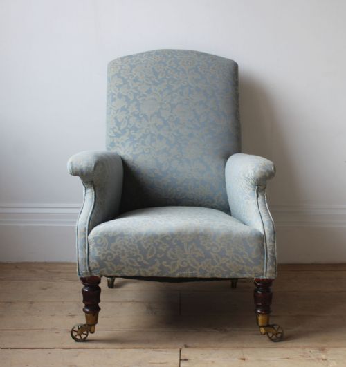19th century library chair - CATEGORY: ANTIQUE CHAIRS - DATED 19TH CENTURY