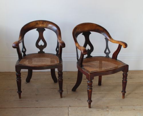 PAIR OF MAPLE AND CO LIBRARY CHAIRS - ADDITIONAL PHOTO 1