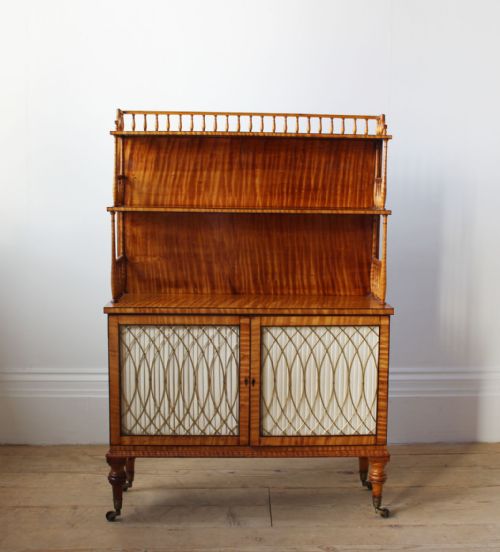 18th century waterfall bookcase - CATEGORY: ANTIQUE BOOKCASES - DATED 18TH CENTURY