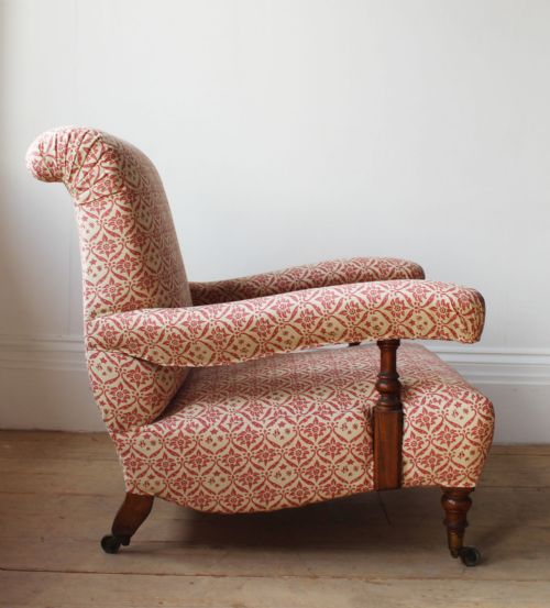 19TH CENTURY HOWARD AND SON ARMCHAIR - ADDITIONAL PHOTO 2