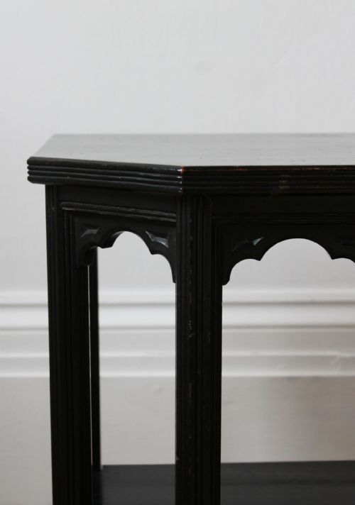 PAIR OF AESTHETIC MOVEMENT TABLES - ADDITIONAL PHOTO 3