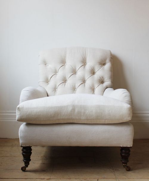 howard style bridgewater armchair - CATEGORY: ANTIQUE CHAIRS - DATED 19TH CENTURY