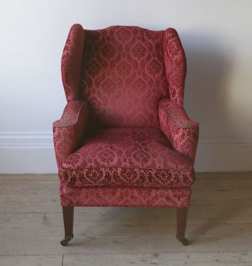 19TH CENTURY WINGBACK ARMCHAIR - ADDITIONAL PHOTO 1
