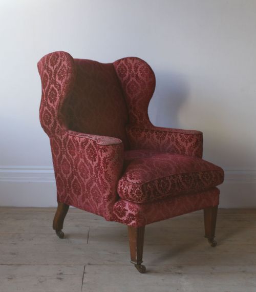 19TH CENTURY WINGBACK ARMCHAIR - ADDITIONAL PHOTO 2