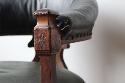 PAIR OF 19TH CENTURY DESK CHAIRS - ADDITIONAL PHOTO 3