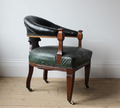 PAIR OF 19TH CENTURY DESK CHAIRS - ADDITIONAL PHOTO 4