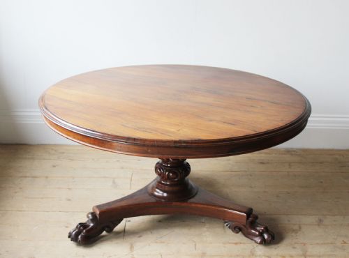 LARGE REGENCY CENTER TABLE - ADDITIONAL PHOTO 1