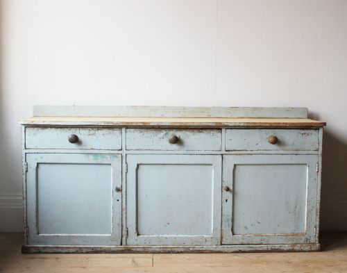 19th century painted pine dresser base - CATEGORY: ANTIQUE SIDEBOARDS - DATED 19TH CENTURY