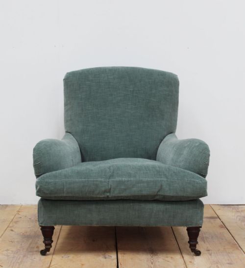19th century howard style armchair - CATEGORY: ANTIQUE CHAIRS - DATED 19TH CENTURY