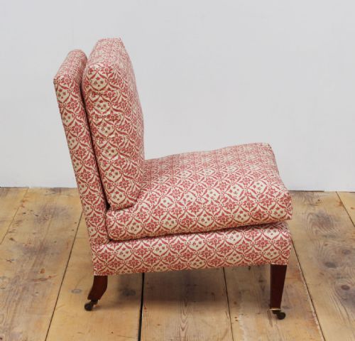 PAIR OF HOWARD AND SONS SLIPPER CHAIRS - ADDITIONAL PHOTO 2