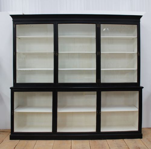 large 19th century display cabinet - CATEGORY: ANTIQUE BOOKCASES - DATED 19TH CENTURY