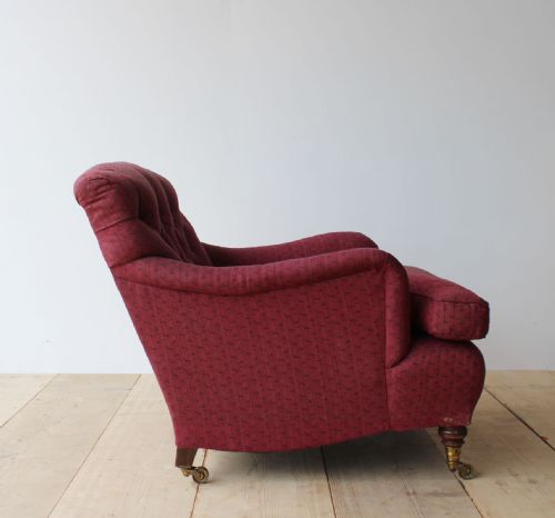 LARGE HOWARD AND SONS BRIDGEWATER ARMCHAIR - ADDITIONAL PHOTO 2