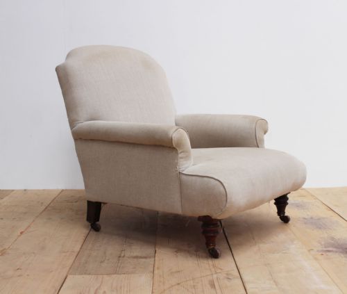 PAIR OF COUNTRY HOUSE ARMCHAIRS - ADDITIONAL PHOTO 4
