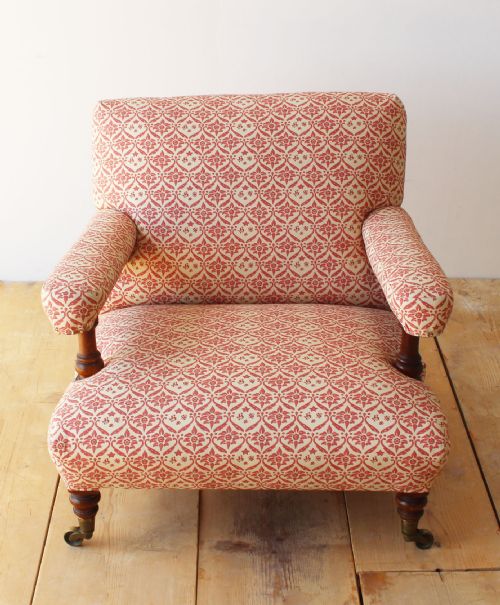 HOWARD AND SONS OPEN ARMCHAIR - ADDITIONAL PHOTO 1