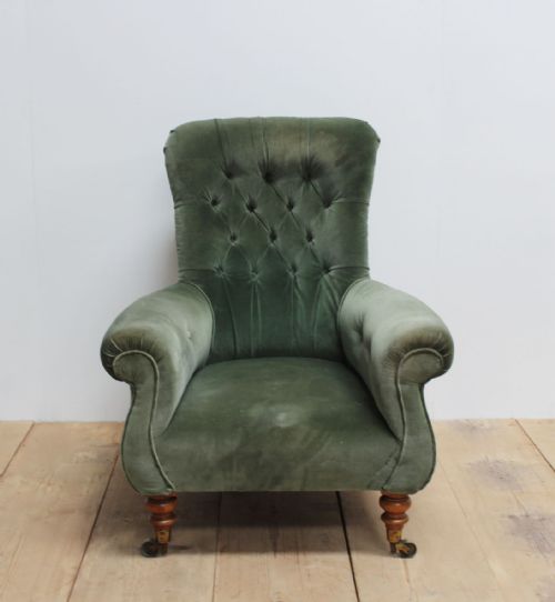 19th century spoon back armchair - CATEGORY: ANTIQUE CHAIRS - DATED 19TH CENTURY