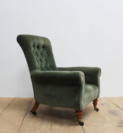 19TH CENTURY SPOON BACK ARMCHAIR - ADDITIONAL PHOTO 2