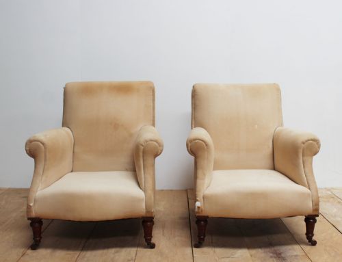 pair of 19th century armchairs - CATEGORY: ANTIQUE CHAIRS - DATED 19TH CENTURY