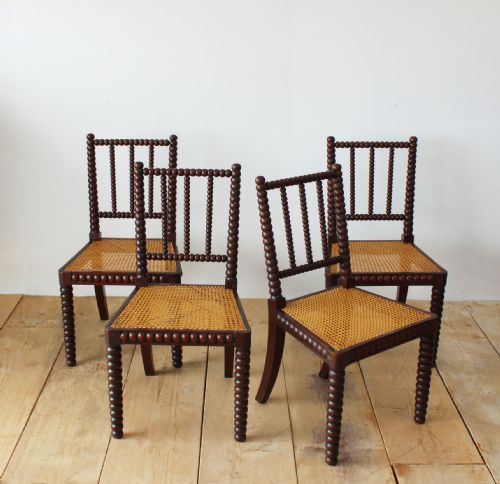 SET OF 19TH CENTURY BOBBIN CHAIRS - ADDITIONAL PHOTO 2