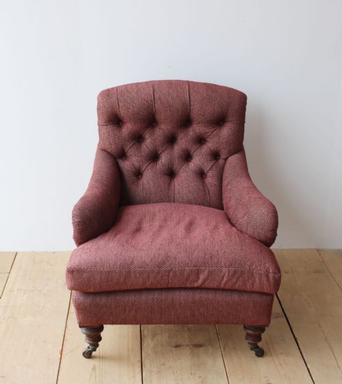 19TH CENTURY HOWARD STYLE ARMCHAIR - ADDITIONAL PHOTO 1